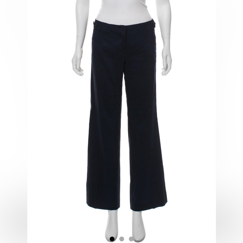 Navy Theory Linen Pants